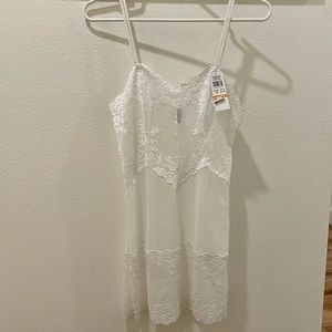 White lingerie chemise